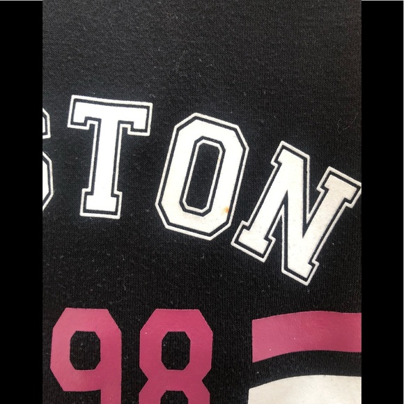 Primark 2 prs girls black hoodie Boston motif & cream sweatshirt butterfly motif - Picture 8 of 8